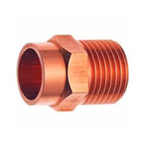 画像1: 銅管継手　銅製フレキ接続アダプター (1)