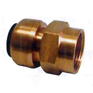 画像1: 銅管用ワンタッチ継手　メスアダプター (1)