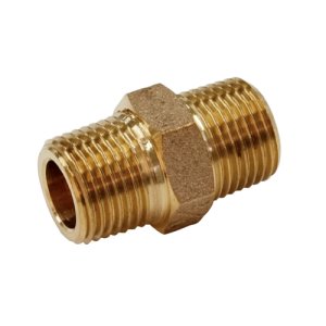 画像3: 砲金継手 六角ニップル (3)