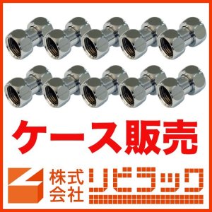 画像1: 【ケース販売】両ナットアダプター(パッキン付)G1/2×G1/2(10個) (1)