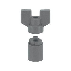 画像2: アングル型ボールバルブ(片ナットつき) (2)